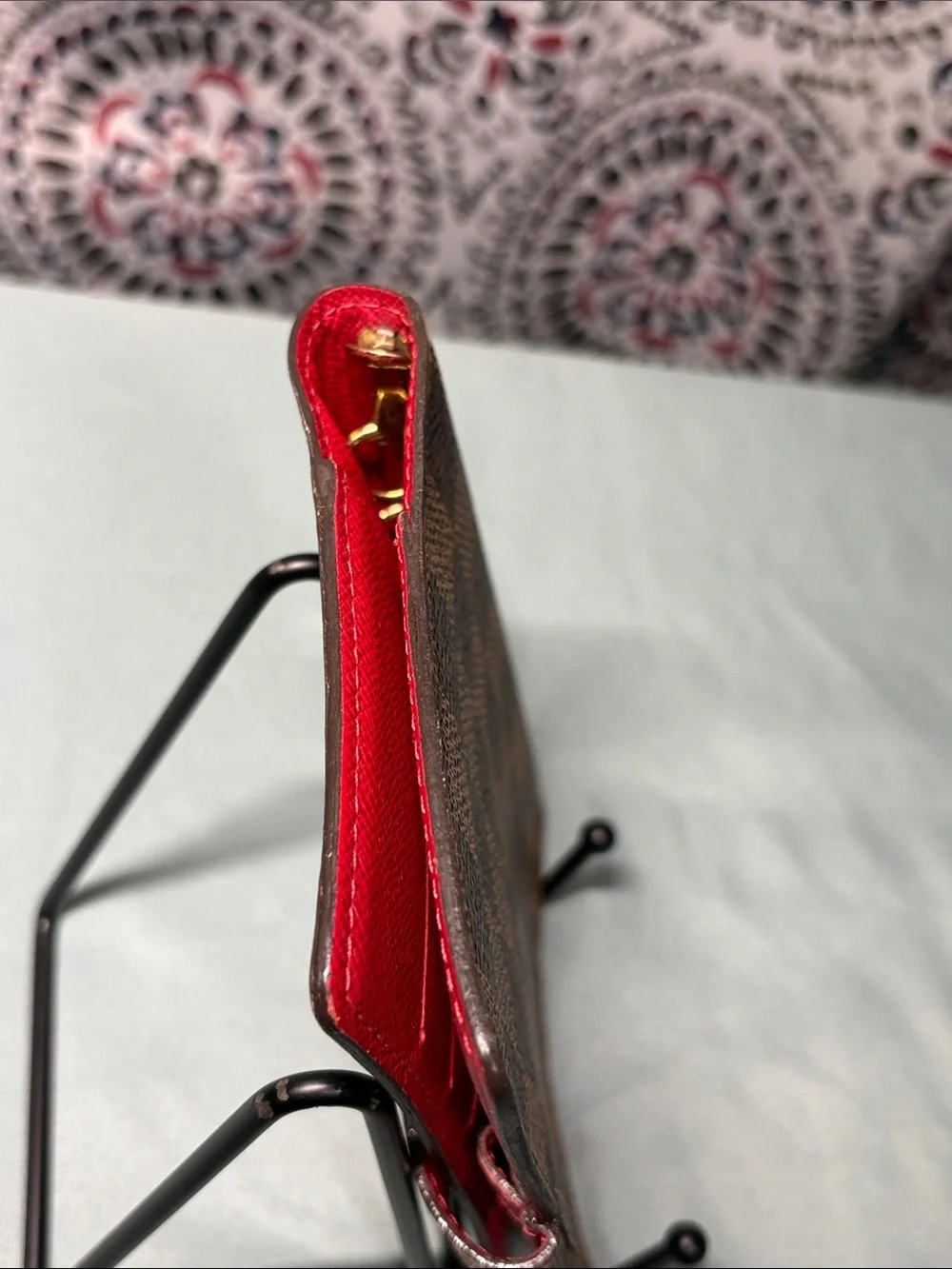 Louis Vuitton Damier Ebene Koala Agenda PM - Red Cross Grain Leather